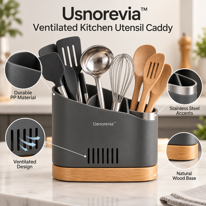 Usnorevia™ Ventilated Kitchen Utensil Caddy